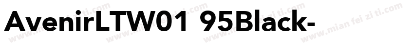 AvenirLTW01 95Black字体转换